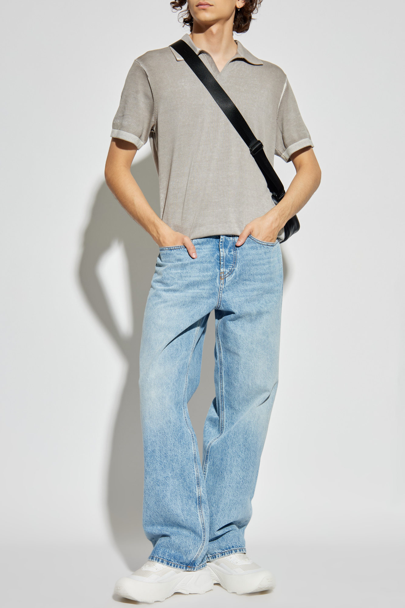DIESEL K-Lorenzoニット Grey Polo 